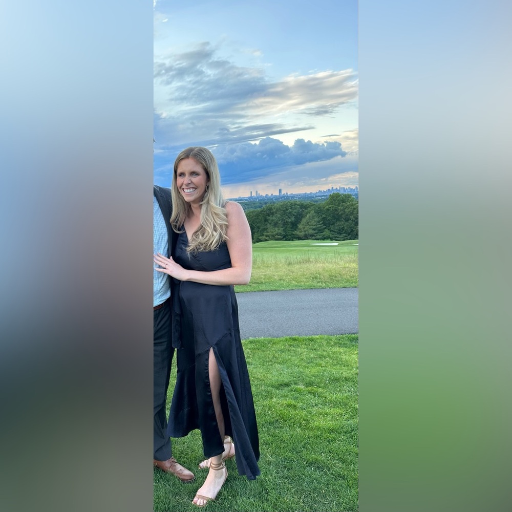 Navy Midi Wedding Guest Dress